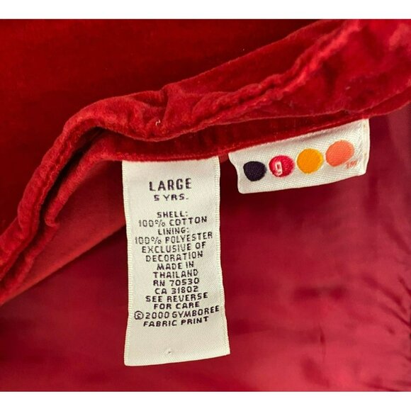 Vintage Gymboree 5Y Nutcracker Smocked Red Velvet Christmas Dress With Blouse an - Picture 5 of 16